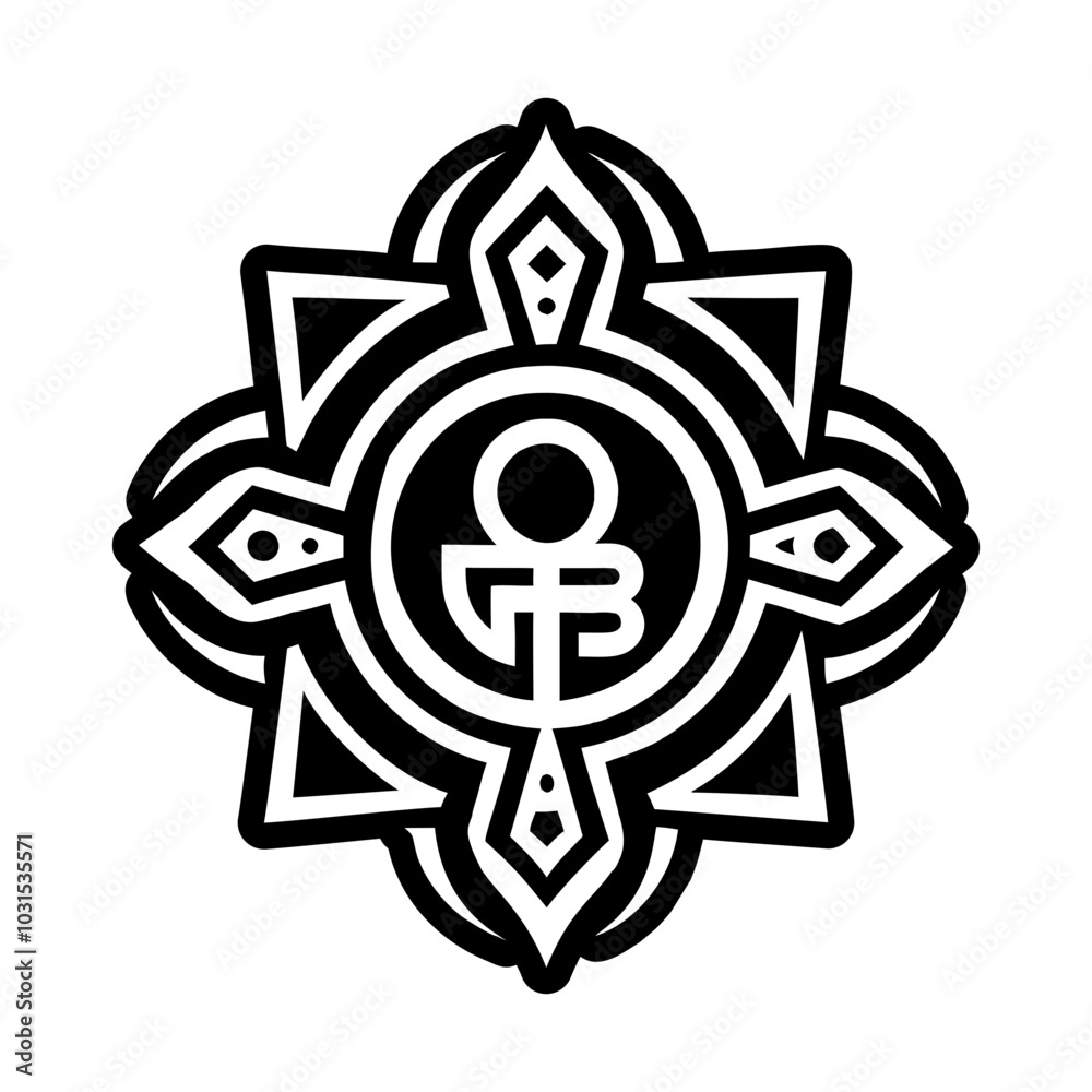 Egyptian geb icon in solid style Egyptian geb icon in solid style