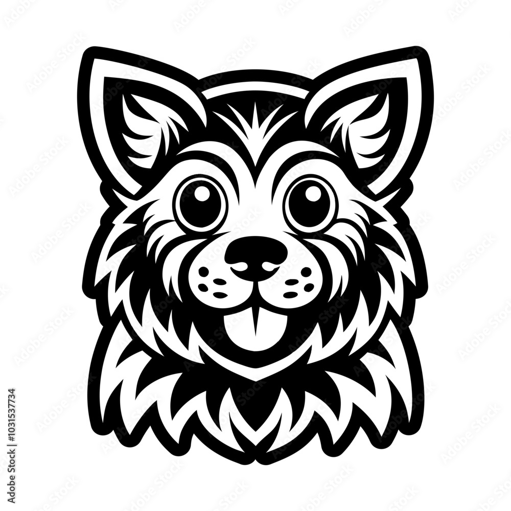 Sekhmet god icon in glyph style 