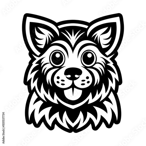 Sekhmet god icon in glyph style 