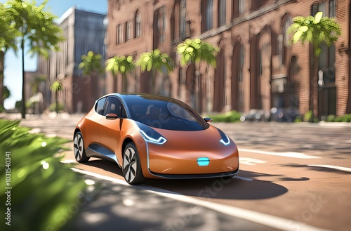 EV electric cars are used as an advertising example.