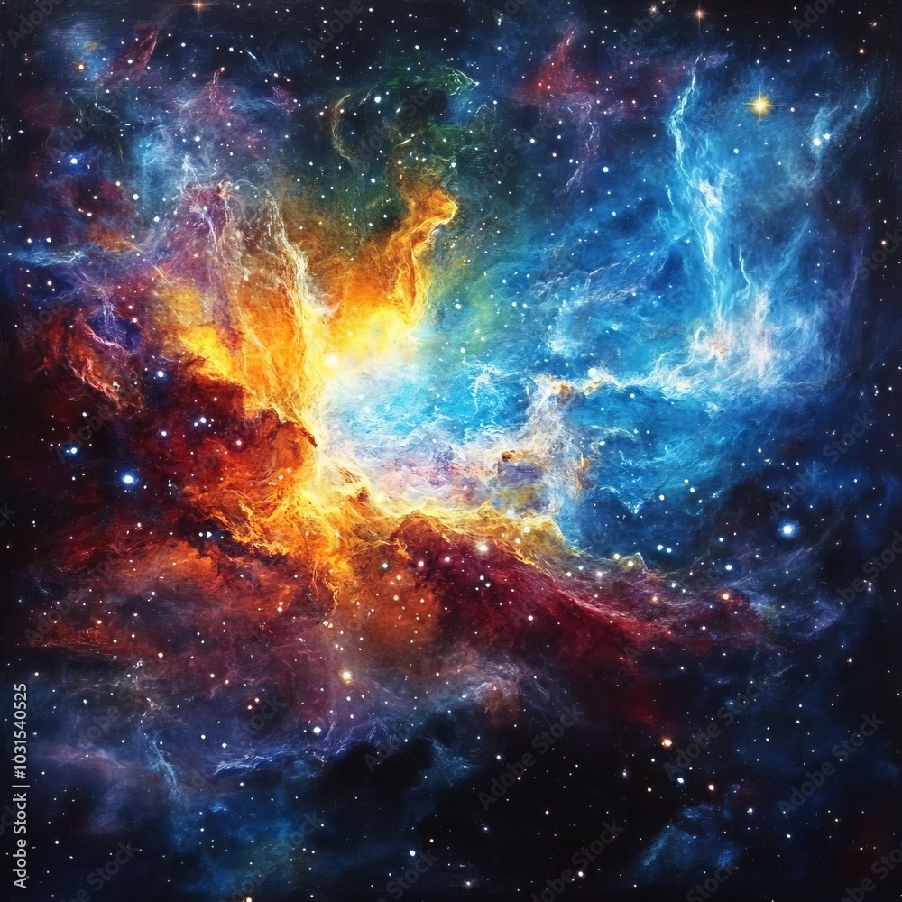 Naklejka premium A magical wonderous massive expansive view