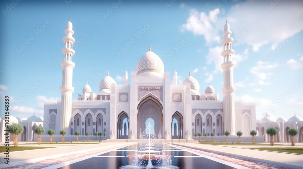 Obraz premium Mosque largest mosque of UAE located in Abu Dhabi capital city of United Arab Emirates. The 3rd largest mosque Sheikh Zayed Mosque in Middle East United Arab Emirates with ref 