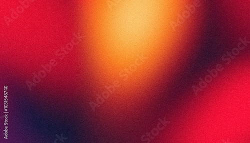 Wallpaper Mural Dark orange red blue vibrant color flow grainy gradient backdrop design background. Glowing, bright, shine, noise texture effect Torontodigital.ca