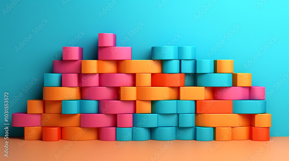 Brick wall textured with blue red and purple neon glow light, electric and grunge style dark futuristic brick wall background. vibrant dark brick background
Brick wall textured with blue red and purple neon glow light, electric and grunge style dark futuristic brick wall background. vibrant dark brick background