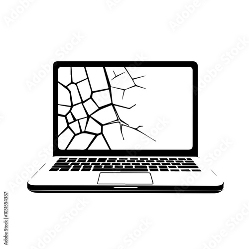 Cracked Laptop