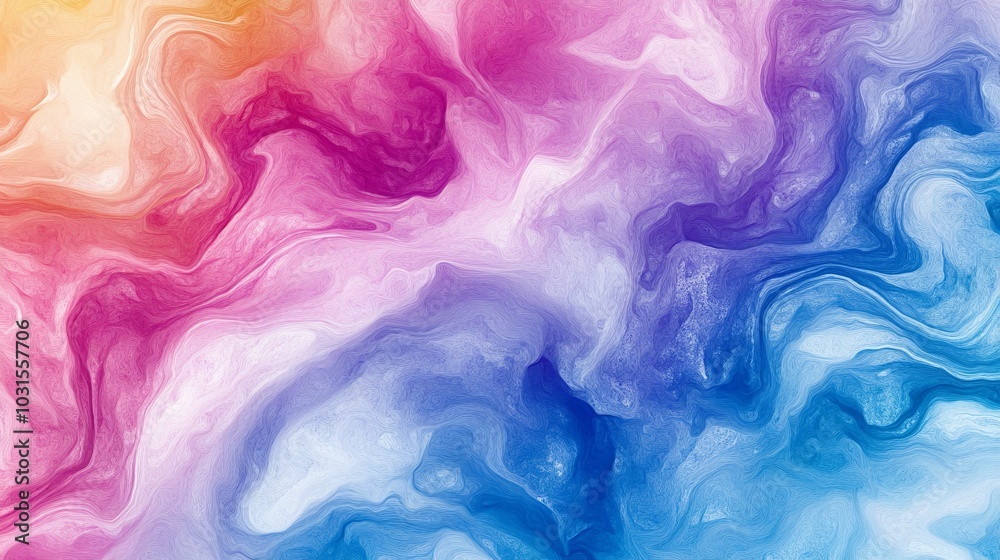  Abstract seamless pattern with watercolor drawing in doodle