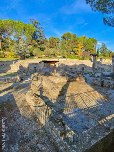 Vestige romain - Site Antique de Puymin, ville de Vaison la Romaine (Vaucluse, France)