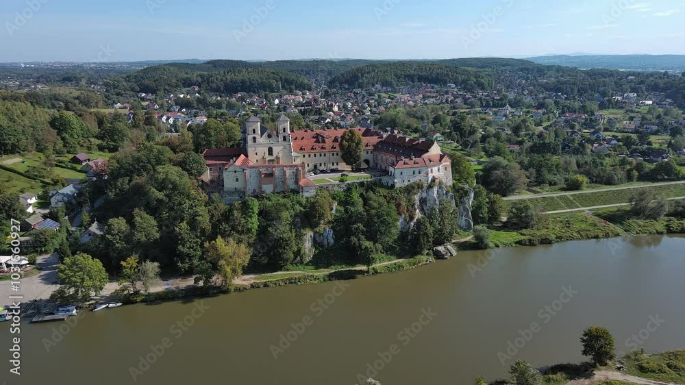 Tyniec Monastery, in the city of Krakow, Poland. Tyniec Monastery, in the city of Krakow, Poland.