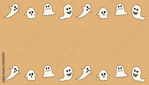 spider. ghost. frame. halloween. vector. a scary frame for a holiday. a terrible holiday. vector template for creating a postcard for a holiday. on a colored background.
