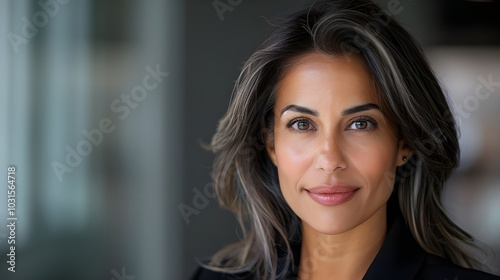 Close-up headshot of a self-assured, middle-aged, Latino Hispanic leader