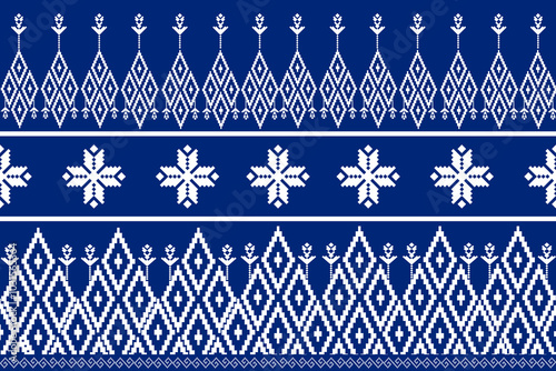 Geometric,seamless pattern, Navajo, traditional ethnic, fabric pattern for textiles, rugs, wallpaper, clothing, sarong, batik, wrapping, embroidery, print, background, cover, illustration, vector. 