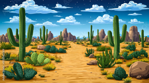 Cartoon Landscape Background