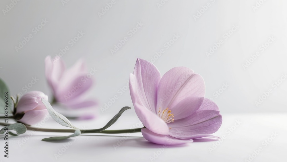 Soft Floral Design with Purple and Pink Hues. Soft Floral Design with Purple and Pink Hues.