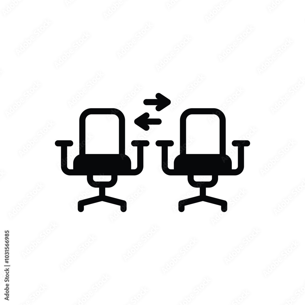 Black solid icon for change position Black solid icon for change position