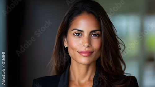 Close-up headshot of a self-assured, middle-aged, Latino Hispanic leader