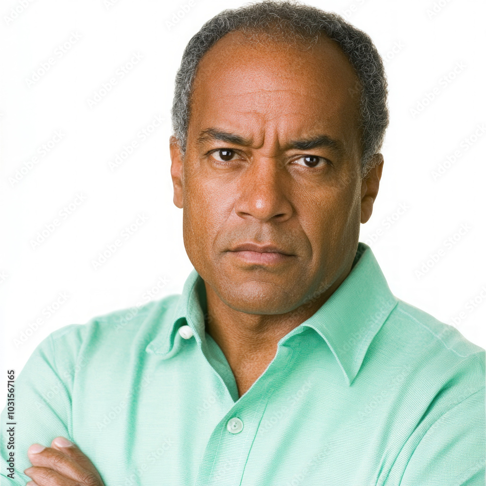 Elderly Black Man Isolated Elderly Black Man Isolated