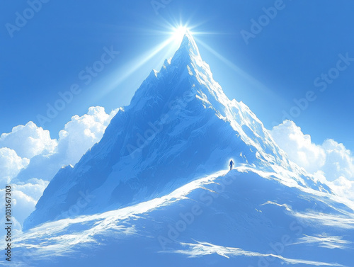 Epic Mountain Range With A ...