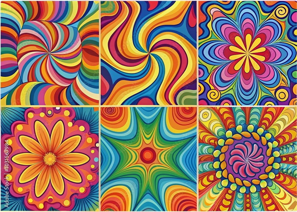Retro 70s 80s Groovy Psychedelic Backgrounds for Candid Photography Retro 70s 80s Groovy Psychedelic Backgrounds for Candid Photography