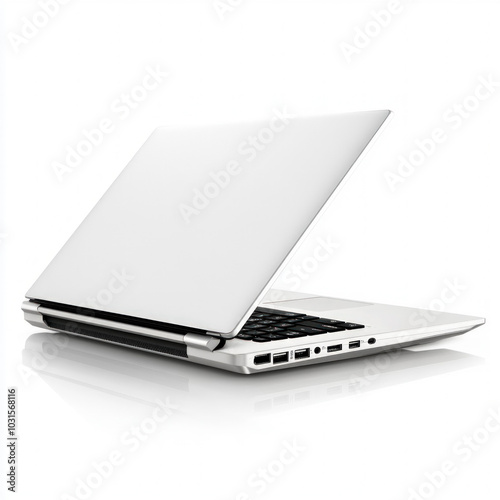 Laptop Isolated Back