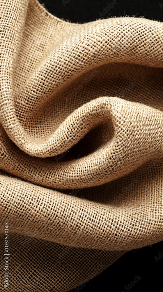 Organic hemp fabric, close-up of weave texture, 3D illustration Organic hemp fabric, close-up of weave texture, 3D illustration