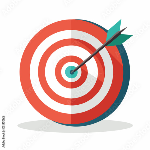 dart hitting target target with arrow
