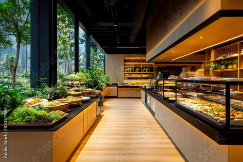 The Interior Of A Modern Fo...