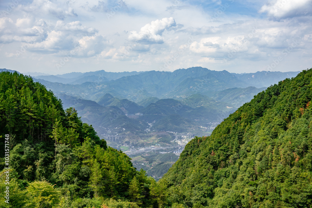 Obraz premium mountain landscape with sky and clouds