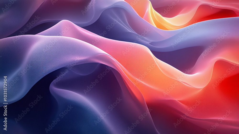 Fototapeta premium Wallpaper Showcasing Abstract Representations Of Molecules With Swirling Lines And Shapes, Creating A Visually Dynamic Pattern In Soft Pastel Hues