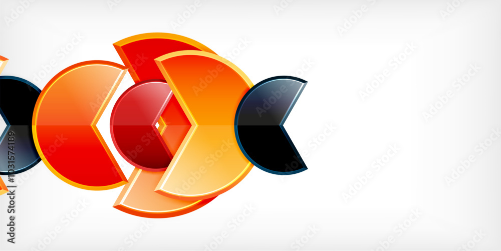 Trendy round shapes with triangular angle design element. Vector Illustration For Wallpaper, Banner, Background, Card, Book Illustration, landing page Trendy round shapes with triangular angle design element. Vector Illustration For Wallpaper, Banner, Background, Card, Book Illustration, landing page