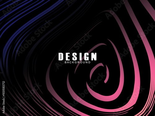 Abstract black modern futuristic banner background. Glowing oval line pattern design. Rotating elliptical line element. Circular movements. Suitable for banners, brochures, covers, flyers, websites, e