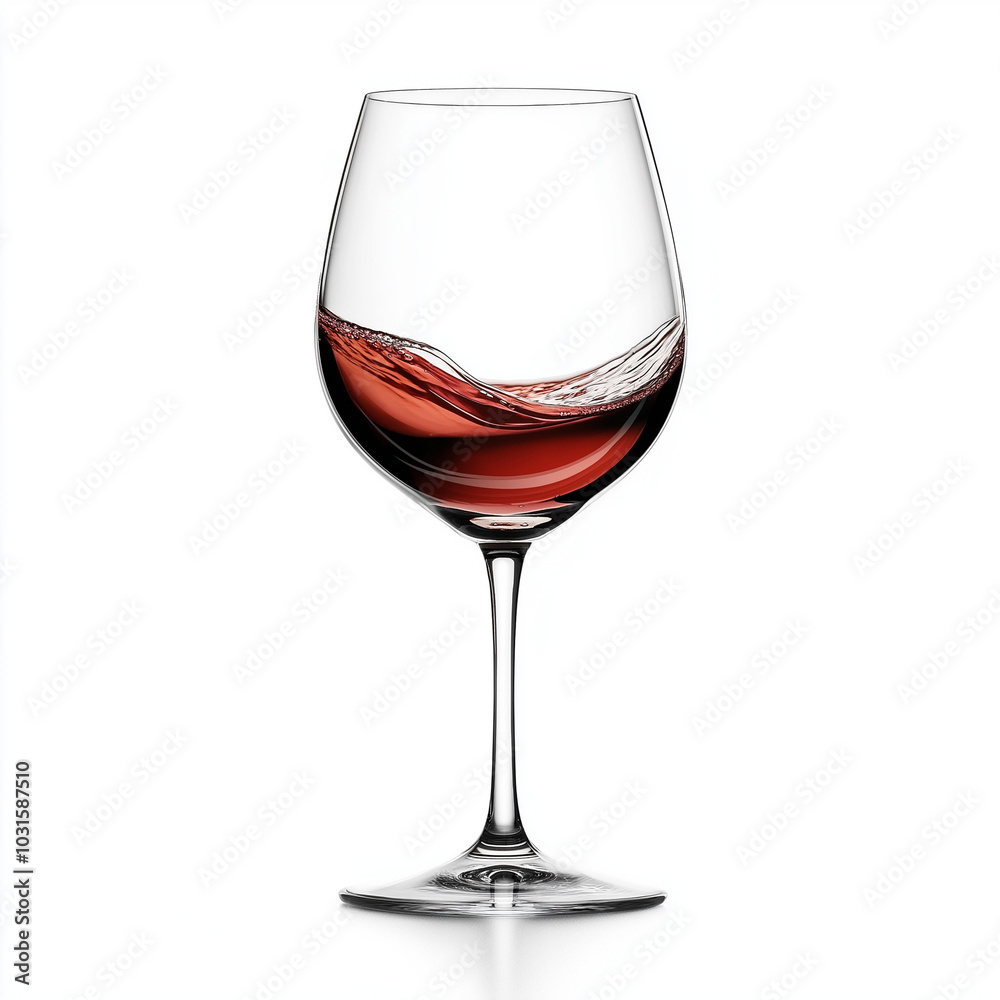 Red wine glass isolated on a white background Red wine glass isolated on a white background