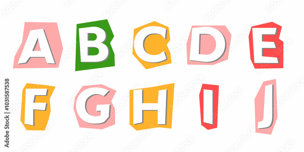 Ransom Note Alphabet Ransom Note Alphabet