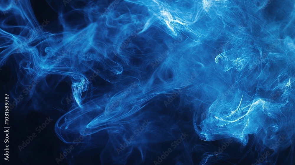 Ethereal Blue Smoke Abstract Background Ethereal Blue Smoke Abstract Background