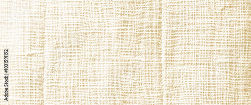 Vector background of natural linen canvas fabric texture background.