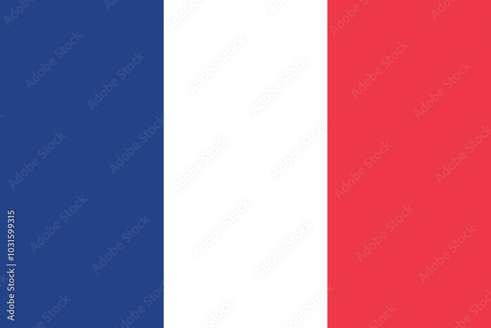 Normal flag of the European country of FRANCE with original aspect ratio Normal flag of the European country of FRANCE with original aspect ratio