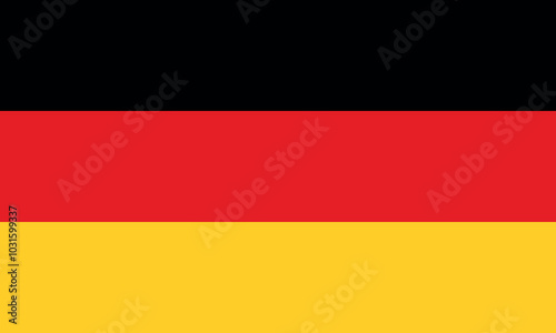 Normal flag of the European country of GERMANY with original aspect ratio Free Download Normal flag of the European country of GERMANY with original aspect ratio - GFXLoad