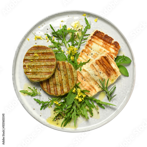 grilled steak with vegetables