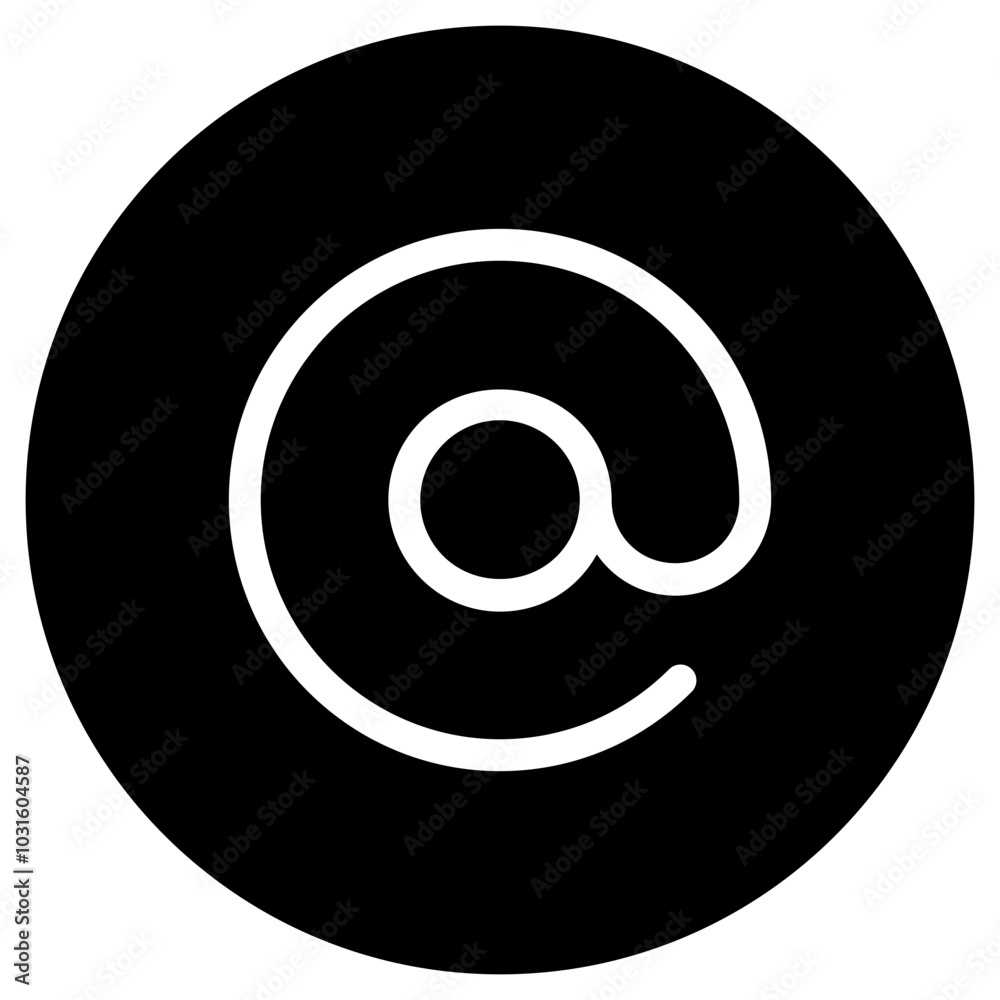 Editable at, mention, email address vector icon. Part of a big icon set family. Perfect for web and app interfaces, presentations, infographics, etc Editable at, mention, email address vector icon. Part of a big icon set family. Perfect for web and app interfaces, presentations, infographics, etc
