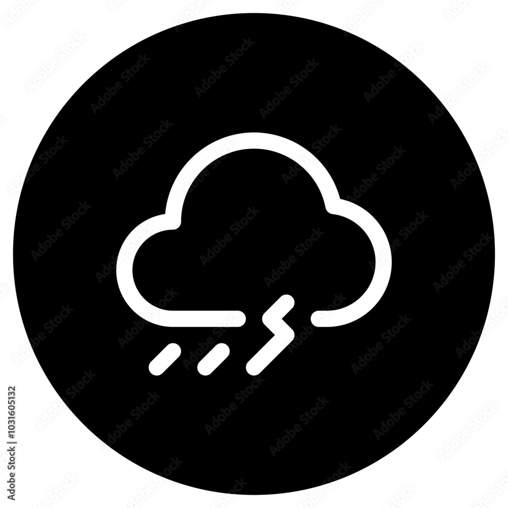 Editable thunderstorm vector icon. Part of a big icon set family. Perfect for web and app interfaces, presentations, infographics, etc Editable thunderstorm vector icon. Part of a big icon set family. Perfect for web and app interfaces, presentations, infographics, etc