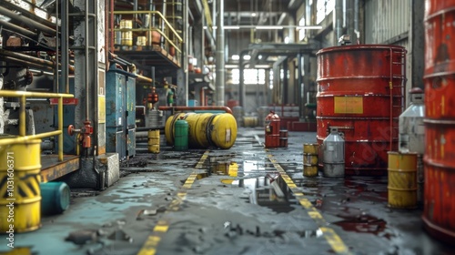 Create dynamic 3D models of hazardous materials incidents, highlighting the importance of containment and cleanup