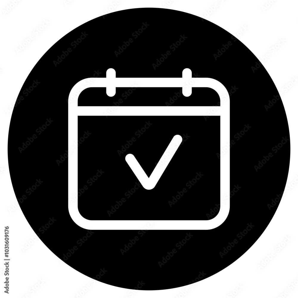 Editable vector check calendar event icon. Part of a big icon set family. Perfect for web and app interfaces, presentations, infographics, etc Editable vector check calendar event icon. Part of a big icon set family. Perfect for web and app interfaces, presentations, infographics, etc