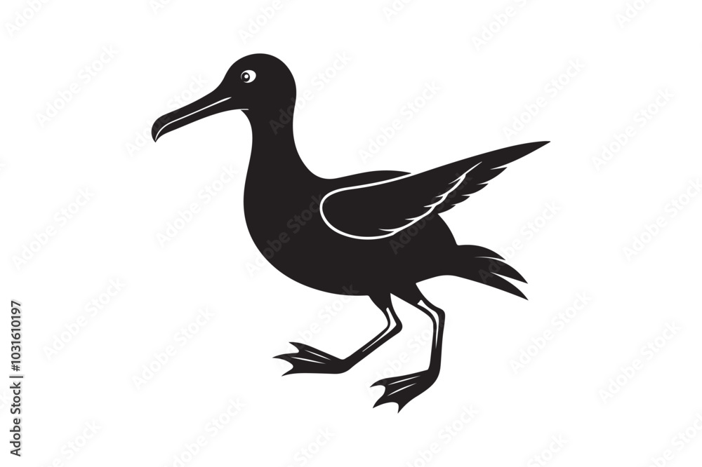 Albatross Silhouette Vector Illustration – Perfect for T-Shirts, Hoodies & Décor Albatross Silhouette Vector Illustration – Perfect for T-Shirts, Hoodies & Décor