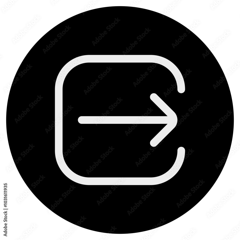 Editable vector logout exit icon. Part of a big icon set family. Perfect for web and app interfaces, presentations, infographics, etc Editable vector logout exit icon. Part of a big icon set family. Perfect for web and app interfaces, presentations, infographics, etc