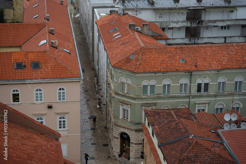 Zara in Croazia, vista dall'alto degli edifici photo