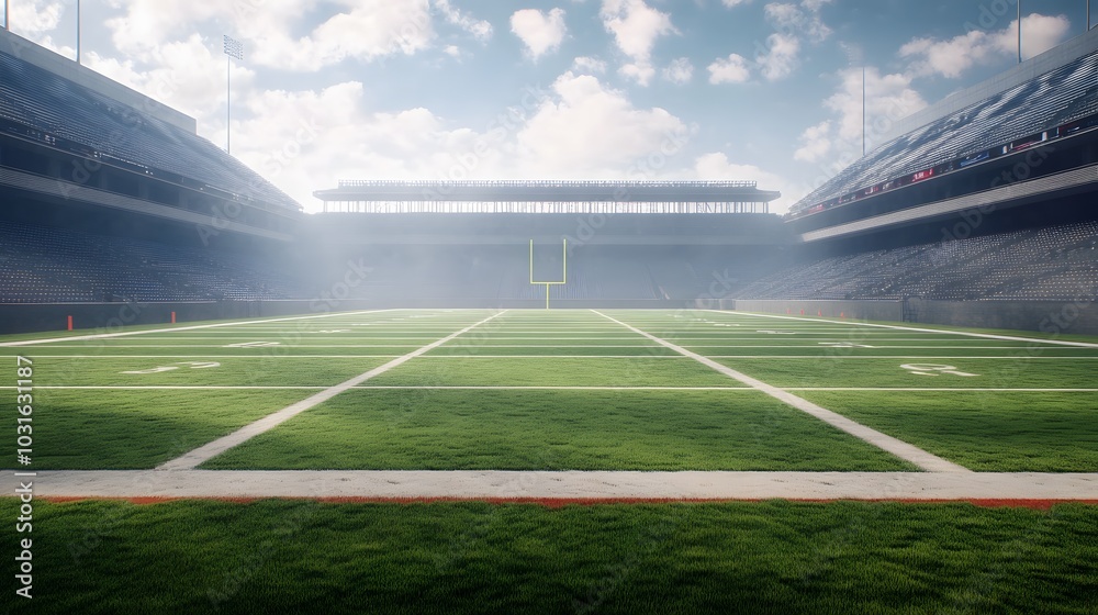 Obraz premium The magnificent American football stadium