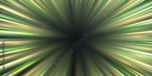 Radial speed rays, light neon flow, zoom in motion effect, green glow speed lines, colorful light trails, perspective stripes 
Abstract background, vector illustration.