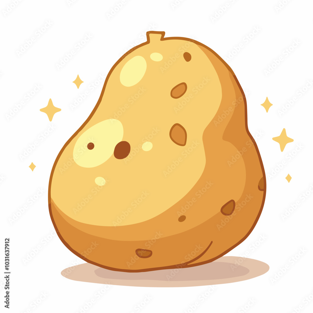 Vector potato illustration, cartoon vegetable Vector potato illustration, cartoon vegetable