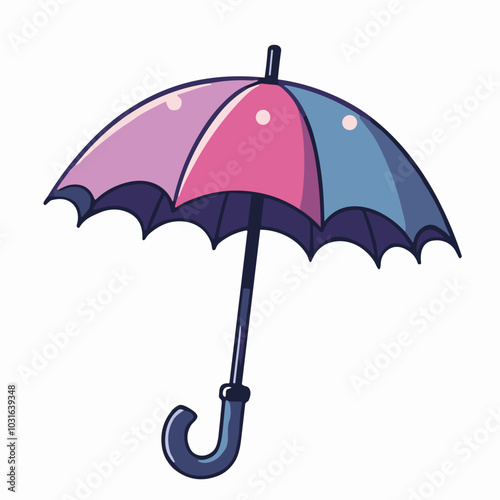 Vector umbrella illustration, rain protection icon