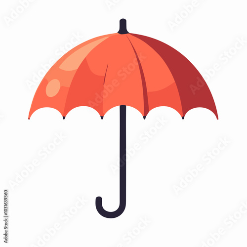 Vector umbrella illustration, rain protection icon