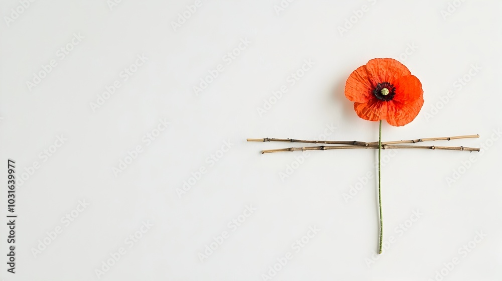 Thai Alphabet Letter To Tao Delicately Crafted with Vibrant Poppy Petals and Slender Bamboo Stems Creating a Unique and Captivating Organic Artwork Thai Alphabet Letter To Tao Delicately Crafted with Vibrant Poppy Petals and Slender Bamboo Stems Creating a Unique and Captivating Organic Artwork